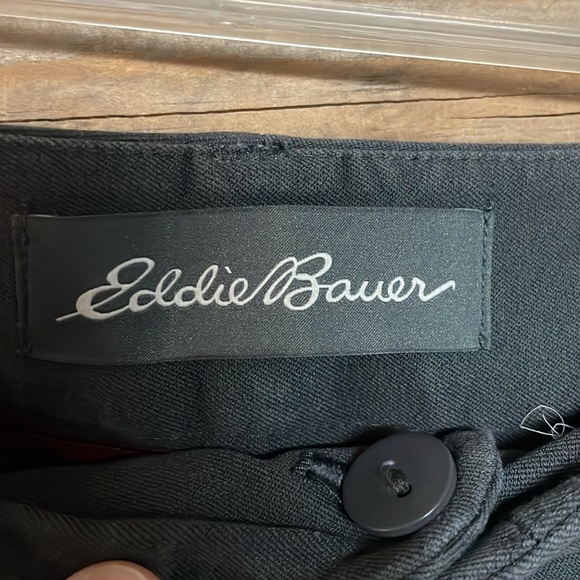 Eddie Bauer size 4 Gray Low-rise Slightly Curvy Fit Super Stretchy Dress Trouser - Picture 2 of 13